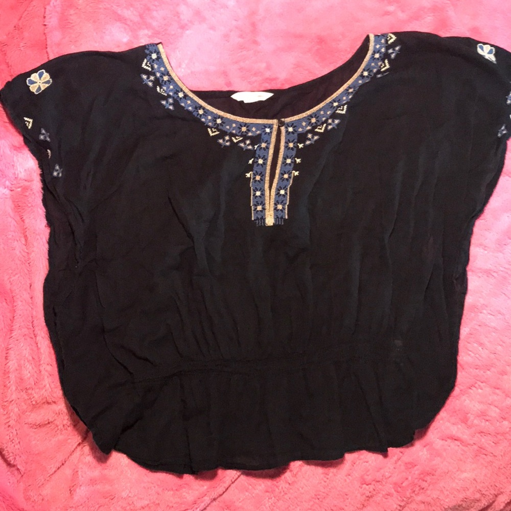 American Eagle Navy Blue Top Size Small
